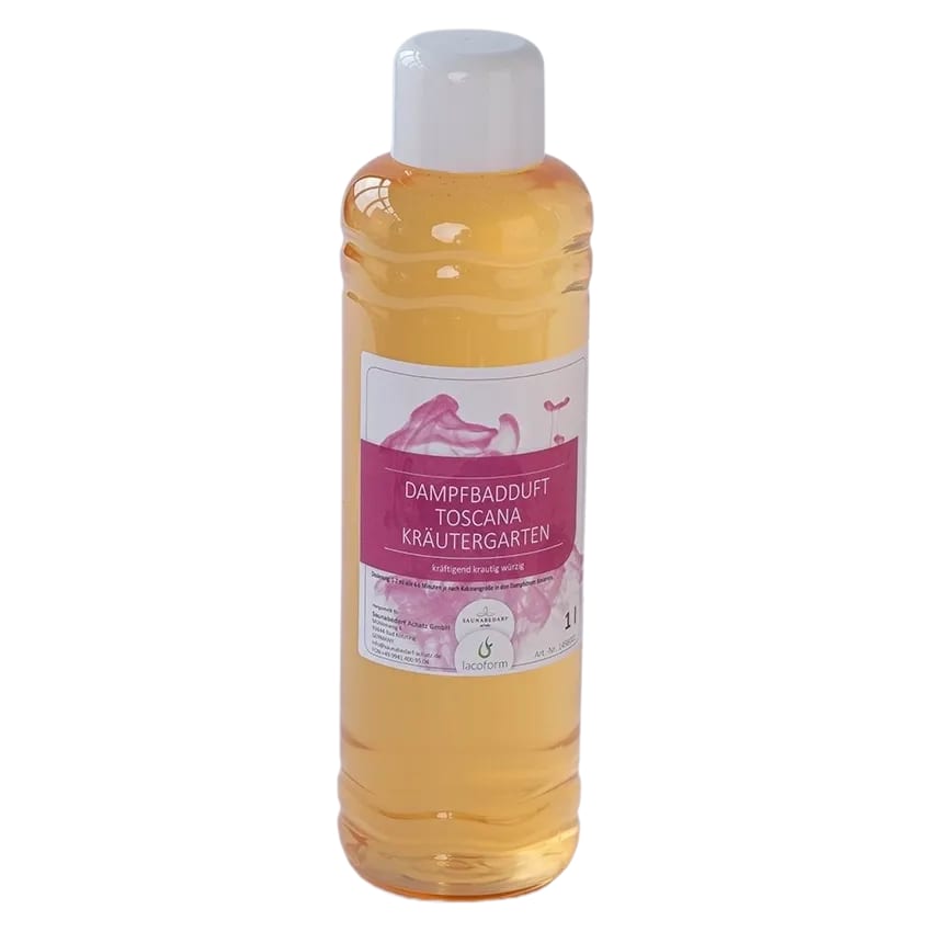 Dampfbadduft Toskana Kräutergarten, 1-Liter-Flasche (lacoform)