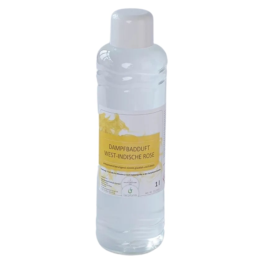 Dampfbadduft West Indische Rose, 1-Liter-Flasche (lacoform)